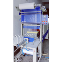 Máquina automática eléctrica de sellado por túnel retráctil para botellas de agua, alta velocidad 60 BPM, máquina de embalaje de grado alimenticio, máquina envolvedora de botellas de alta velocidad