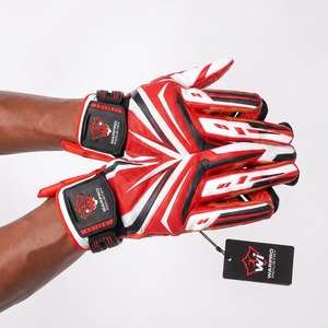 Adult Football Receiver Gloves with Strong Tacky Palm Grip, Flexible Comfort, and Secure Wrist Support - Product Image 4