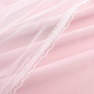 Fournisseur de <span class=keywords><strong>rideaux</strong></span> occultants en polyester à <span class=keywords><strong>double</strong></span> couche de dentelle rose de style français ODM/OEM pour la maison - Product Image 5