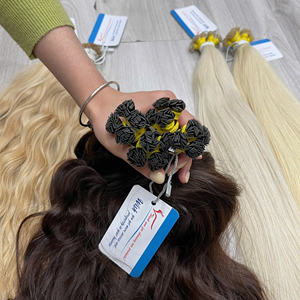 Las mejores ofertas en extensiones de cabello de queratina con punta plana, cabello humano vietnamita virgen para extensiones planas mini y normales. - Product Image 5