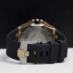 Montre exclusive en diamant pour homme, montre haut de gamme avec de véritables diamants Moissanite et diamants naturels, accessible à un prix raisonnable - Product Image 3