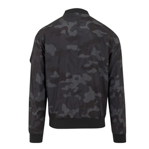 Chaqueta Bomber para Hombre, Estilo Urbano, Ecológica, Transpirable, Corte Regular, Cierre de Cremallera, Resistente al Viento, para Invierno, Frontal de Poliéster - Product Image 3