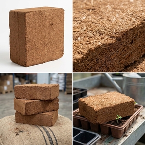 Briques de tourbe de coco, solution de sol durable pour l'agriculture - Product Image 3