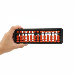 Ábaco de Plástico Educativo Ligero de 13 Varillas, Color Marrón, Herramienta de Conteo Matemático para Niños, Estudiantes, Aula Escolar, Ayuda para el Aprendizaje - Product Image 3