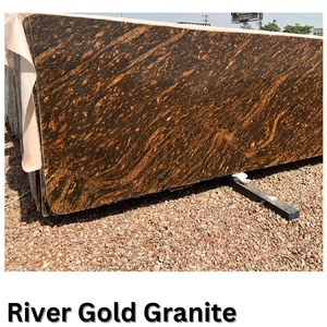 Dalles et blocs de granit doré de luxe conçus pour les revêtements muraux et de sol intérieurs, les espaces de salle de bain et la décoration élégante de la maison - Product Image 5