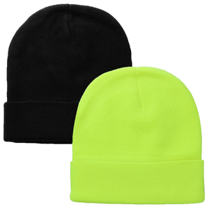 Custom Logo Knit Beanie Hat Ribbed <b>Winter</b> <b>Cap</b> Men Soft Warm Stretch Plain Skull <b>Cap</b> OEM Supplier - Product Image 1