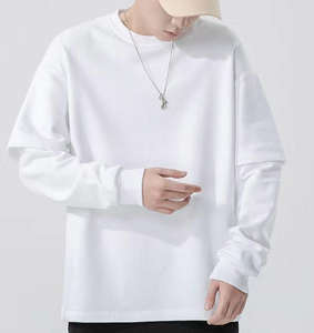 Camiseta Personalizada de Doble Capa, Camiseta Gráfica de Alta Calidad para Hombre, Talla Grande, Camisetas de Doble Capa para Hombre - Product Image 3