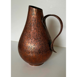 New Stylish Hammered Design <b>Drinking</b> Water <b>Jug</b> Copper Pitcher Gallon Water <b>Jug</b> For Catering Item And Coffee Serving Usage - Product Image 3