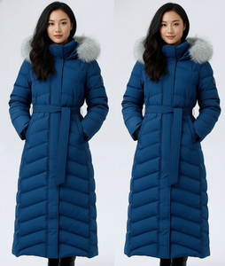 Abrigo Largo Acolchado de Alta Calidad para Mujer, Fácil de Limpiar, con Acolchado Grueso, Estilo Moderno, Chaqueta Larga Acolchada - Product Image 1