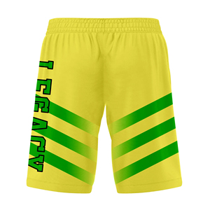 ชุดเสื้อเจอร์ซีย์แขนกุดมีฮู้ดและกางเกงขาสั้นลายทางสีเหลืองเขียวแบบซับลิเมชั่นสั่งทำพิเศษสำหรับทีมเป็ด แห้งเร็ว เหมาะสำหรับออกกำลังกาย ผู้ใหญ่ ใส่ได้ทั้งชายและหญิง - Product Image 5