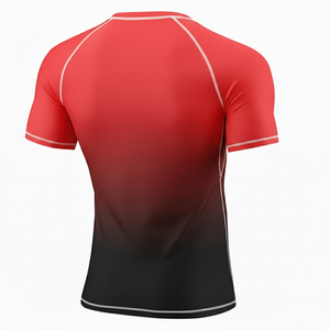 Camiseta de Protección Solar de Secado Rápido y Transpirable con Estampado Digital, Manga Corta, Protección Solar UPF50+, Spandex/Nylon 220g para Hombre, Surf - Product Image 2