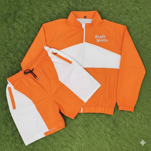 Rexfit Sports Lightweight Mens Windproof Reflective Sports <b>Jacket</b> <b>Short</b> Set Summer Set Tracksuit Set Wholesale - Product Image 5