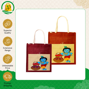 Nueva Llegada de Bolsas de Yute Ecológicas de Alta Calidad, con Diseño Personalizado Impreso, Asas de Cuerda Acolchadas, Bolsa de Compras - Product Image 3