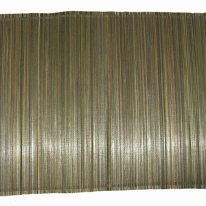 Premium Retro Rectangle Bamboo Handmade Handwoven Textured Orange Reusable <b>Table</b> <b>Mat</b> - Product Image 1