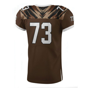 Tenue de football américain grande taille, respirante, en polyester, avec impression par sublimation personnalisée, ensemble complet - Product Image 4