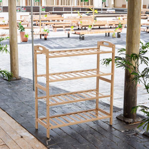 Freestanding Bamboo <b>Shoe</b> Rack <b>shelve</b>/ Bamboo hanging <b>shoe</b> with Handle for Living Room and Outdoor Use - Product Image 1