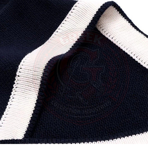 Cardigans en tricot de haute qualité pour femmes, style universitaire, col en V, avec logo brodé personnalisé, style preppy. - Product Image 5