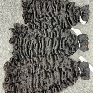 Cheveux bouclés birmans naturels ondulés Hairvietnam – Qualité supérieure, ondulations profondes, super ondulations, lisses naturels, blonds - Product Image 2