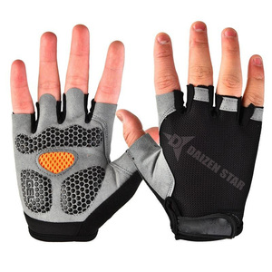 Gants de fitness Daizen Star demi-doigts en maille pour entraînement en salle de sport, avec sangle de poignet réglable, unisexe, bleu-gris, fermeture à enfiler 0,5 kg - Product Image 5
