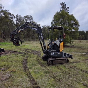 Mini-excavatrice sur chenilles Hyundai 60W d'occasion, moteur diesel 57 CV, équipement de construction, moteur, boîte de vitesses, pompe, garantie de 2 ans, à vendre - Product Image 2