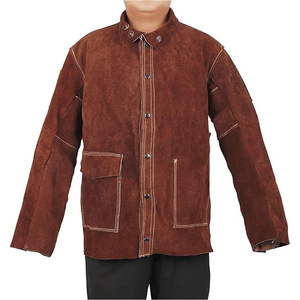 Vestes en cuir de vachette haute performance pour soudeurs, résistantes aux flammes, robustes, pour hommes et femmes, design personnalisé - Product Image 2