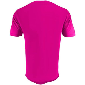 Camiseta de punto de manga corta con cuello redondo y color liso para hombre, estilo casual, rosa - Product Image 3