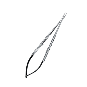 Portaagujas curvo microquirúrgico Castro con punta de diamante, 18 cm, instrumento quirúrgico dental de acero inoxidable, kit de precisión - Product Image 2