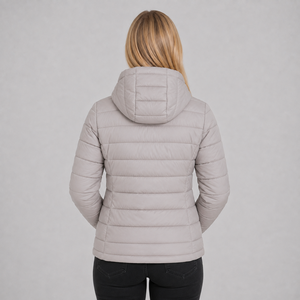 Chaqueta Acolchada de Alta Calidad para Mujer, Abrigo de Invierno Ligero y Cálido, con Logotipo Personalizado, Cremallera Completa, Capucha, Ropa Exterior Informal, Venta al Por Mayor - Product Image 5