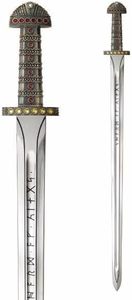 Réplique de l'épée viking Ragnarok Lothbrok, en métal pleine longueur, à suspendre au mur, objet décoratif, thème historique et mythologique - Product Image 6