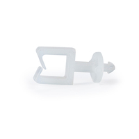 Pince de fixation de câble en plastique Essentra, type micro-selle à pointe en flèche SMWS, à insertion rapide