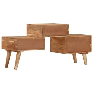 Supporto TV in legno massello 42.5 Acacia "x 11.8" x 19.3" - Product Image 3