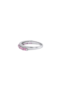 Anillo de Zafiro y Diamantes Múltiples en Plata de Ley 92.5 KLSR-11782 - Product Image 6