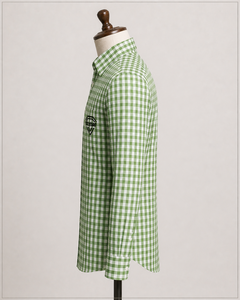 Chemise Habillée Homme Premium à Carreaux Verts Tendance en Coton Respirant à Manches Longues – Qualité Supérieure pour Tenue Décontractée ou Professionnelle - Product Image 2