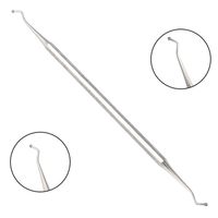 Pousse-cuticules professionnel en acier inoxydable à double tête, lime à ongles, outil de manucure et pédicure, écologique, réutilisable, couleur personnalisable