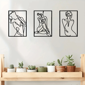 CIFbuy Set di 3 Sculture Murali Astratte Minimaliste Moderne per Soggiorno, Camera da Letto, Ufficio - Servizio di Selezione Disponibile - Product Image 6