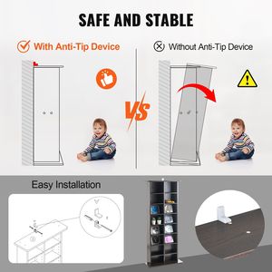 Mobiletto Portaoggetti Multimediale a 8 Livelli, Scaffale DVD Regolabile con 16 Scomparti, Contiene 464 CD, Protegge e Organizza la Collezione Musicale - Product Image 4