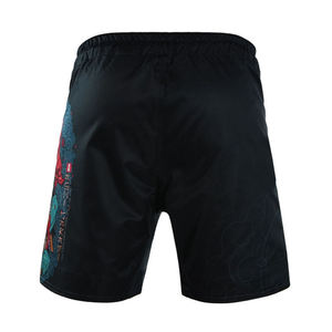 Men's Black Sublimation Printed Board Shorts Quick Dry Mid Waist Casual Style Geometric Pattern Lightweight Elastic Waist - Product Image 2