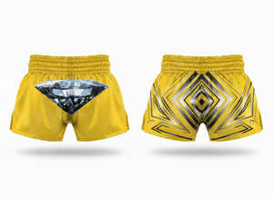 Shorts de combat en polyester satiné pour hommes, personnalisables, pour Muay Thai, boxe, MMA, entraînement, kickboxing, gym - Product Image 3