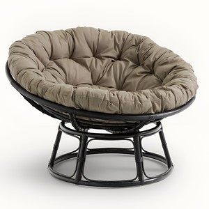 Silla papasan de ratán hecha a mano, muebles de lujo para patio exterior, sillas giratorias redondas al por mayor - Product Image 1