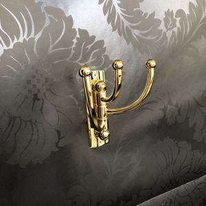 Antique Rustic Wall Mounted Brass <b>Coat</b> <b>Hook</b> Multifunction Metal Wardrobe Rack with Design <b>Hooks</b> <b>Rails</b> Holder Wall Organization - Product Image 4