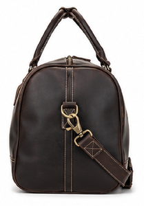 Bolsa de Viaje de Cuero Genuino Premium, Estilo Vintage, para Fin de Semana, Gimnasio, con Cierre de Cremallera, Deportiva, Casual, Proveedor Mayorista - Product Image 3