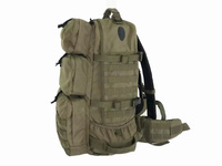 Sac à dos tactique extensible unisexe 72L en polyester durable avec système de transport à sangle étanche pour la randonnée en plein air et le voyage