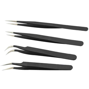 ชุดแหนบต่อขนตาปลายเรียบ 90 องศา ยี่ห้อสั่งทำพิเศษ วัสดุไฟเบอร์กันลื่น ผลิตจากเหล็กกล้าไร้สนิมญี่ปุ่น ป้องกันไฟฟ้าสถิต - Product Image 2