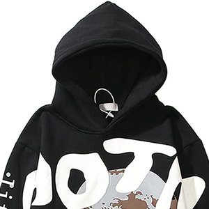 เสื้อฮู้ดดี้ผู้ชายไซส์ใหญ่ ผ้าคอตตอนเนื้อหนา พิมพ์ลายโลโก้ 3 มิติ คุณภาพสูง แบบพัฟพริ้นท์ เสื้อฮู้ดดี้พิมพ์ลายพัฟพริ้นท์ตามสั่ง เสื้อฮู้ดดี้ผ้าคอตตอนผสมแบบพื้นฐานสั่งทำได้ - Product Image 2