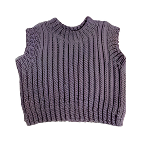 Ribbed Knit <b>Wool</b>/Viscose Puffer <b>Thermal</b> Pullover Mens Womens Plus Size Slim Fit Relaxed V Neck Scoop Crew Short Cropped Gym Yoga - Product Image 2