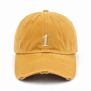Gorra de Béisbol Personalizada One Apex con Efecto Desgastado, Logotipo Bordado, Algodón Lavado, Ajustable, Unisex, Estilo Urbano - Product Image 1