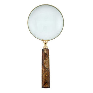 Loupe artisanale dorée antique avec cadre en laiton et poignée en os naturel – Décoration unique pour la maison et le bureau - Product Image 3