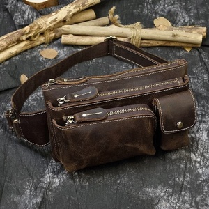 Sac banane en cuir de qualité supérieure, design élégant, fabrication optimale, nouveau design, prix raisonnables pour les sacs banane en cuir avec logo personnalisé. - Product Image 5