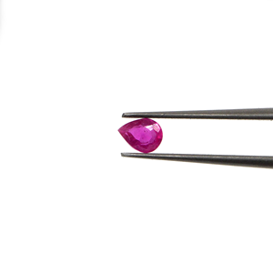 Rubis naturel de Bangkok, taille poire calibrée 4x5mm, pierre précieuse de rubis naturel taillée en facettes, prête à l'emploi pour la fabrication de bijoux - Product Image 2