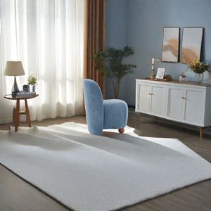 Modern Blue Low Back Accent <b>Chair</b> Armless Design Upholstered Pine Wood Feet <b>for</b> <b>Small</b> Living Spaces <b>Bedroom</b> Office Reading Nook - Product Image 2